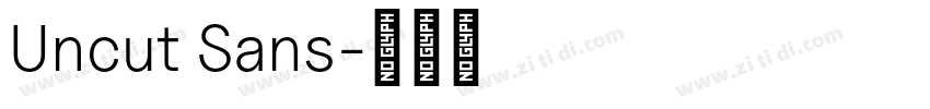 Uncut Sans字体转换